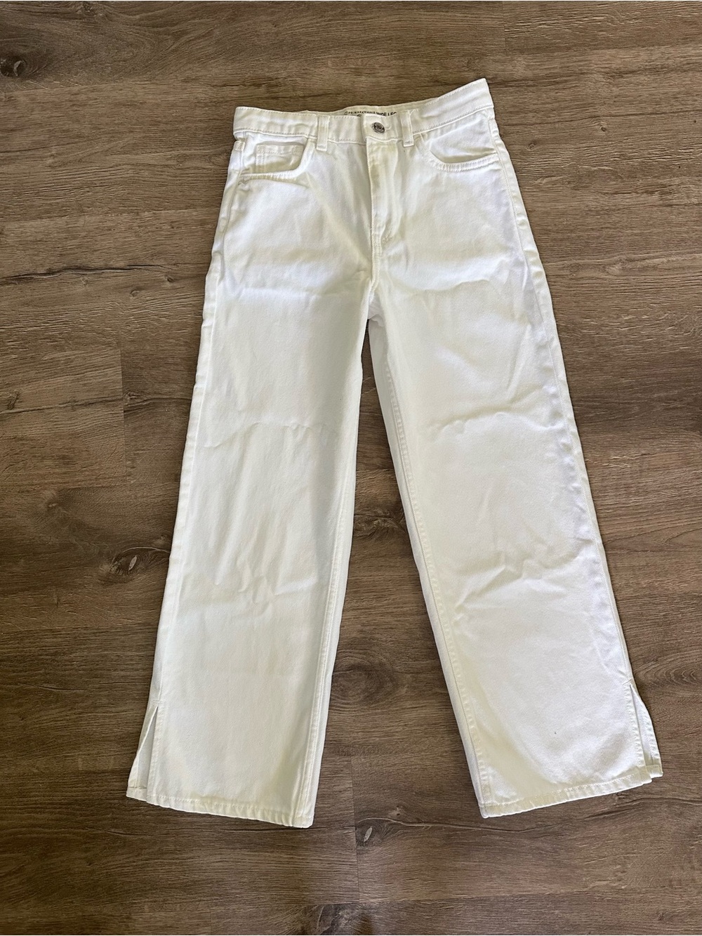 Primark Wide Leg White Jeans